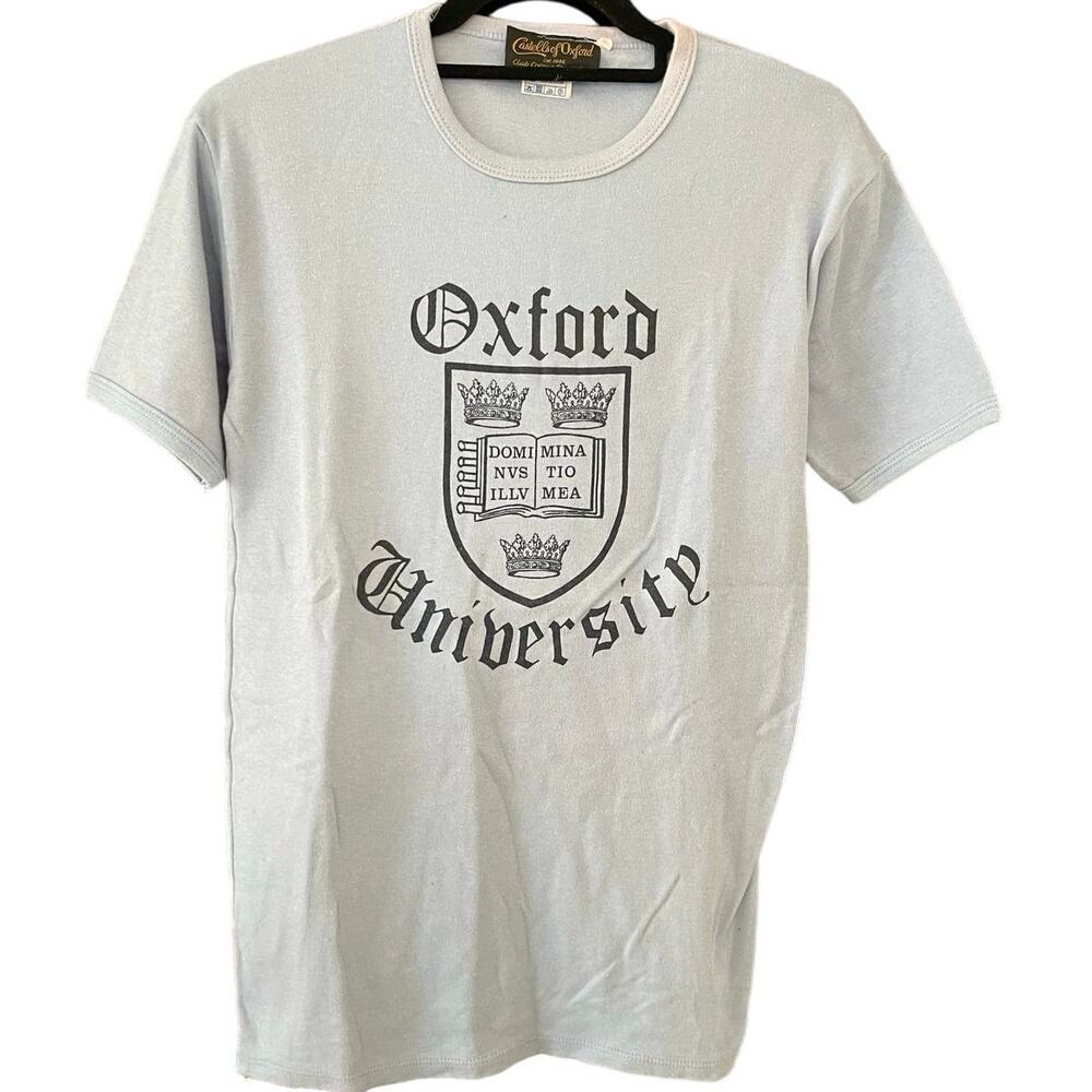 Vintage 80s Oxford University Crest Shirt Adult Medium